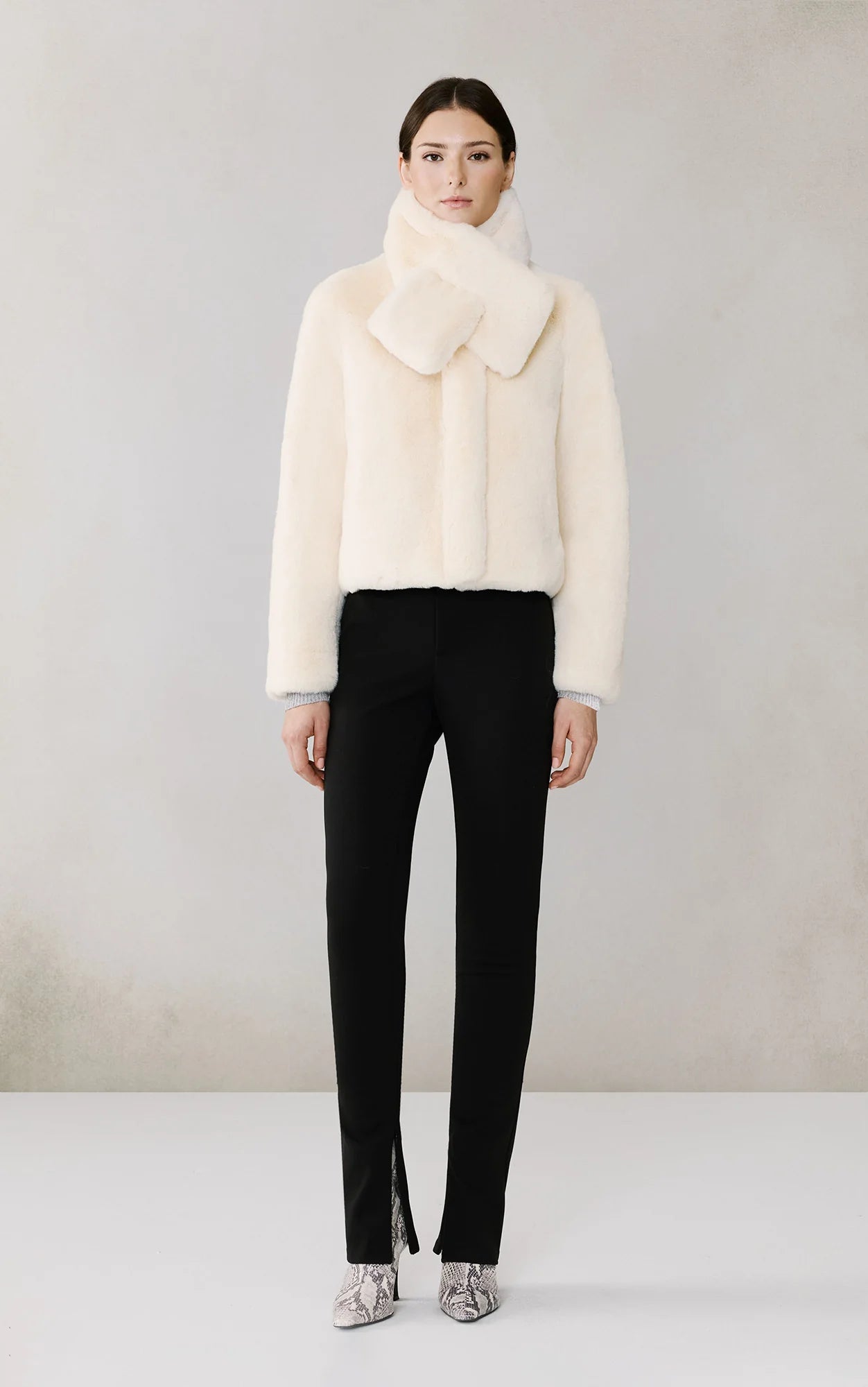 Powder Faux Fur Kendell
