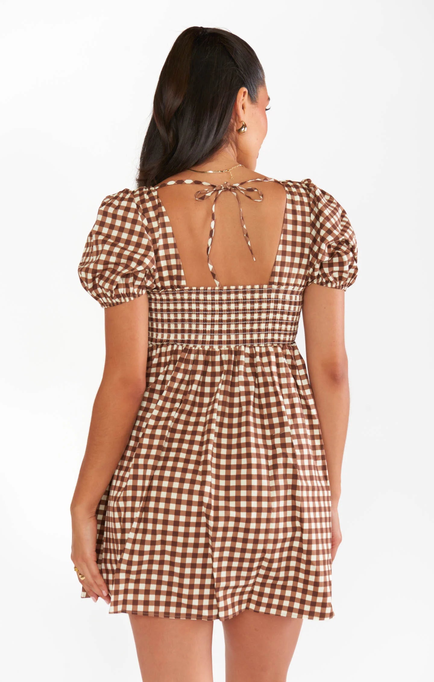 Brown Babydoll Dress