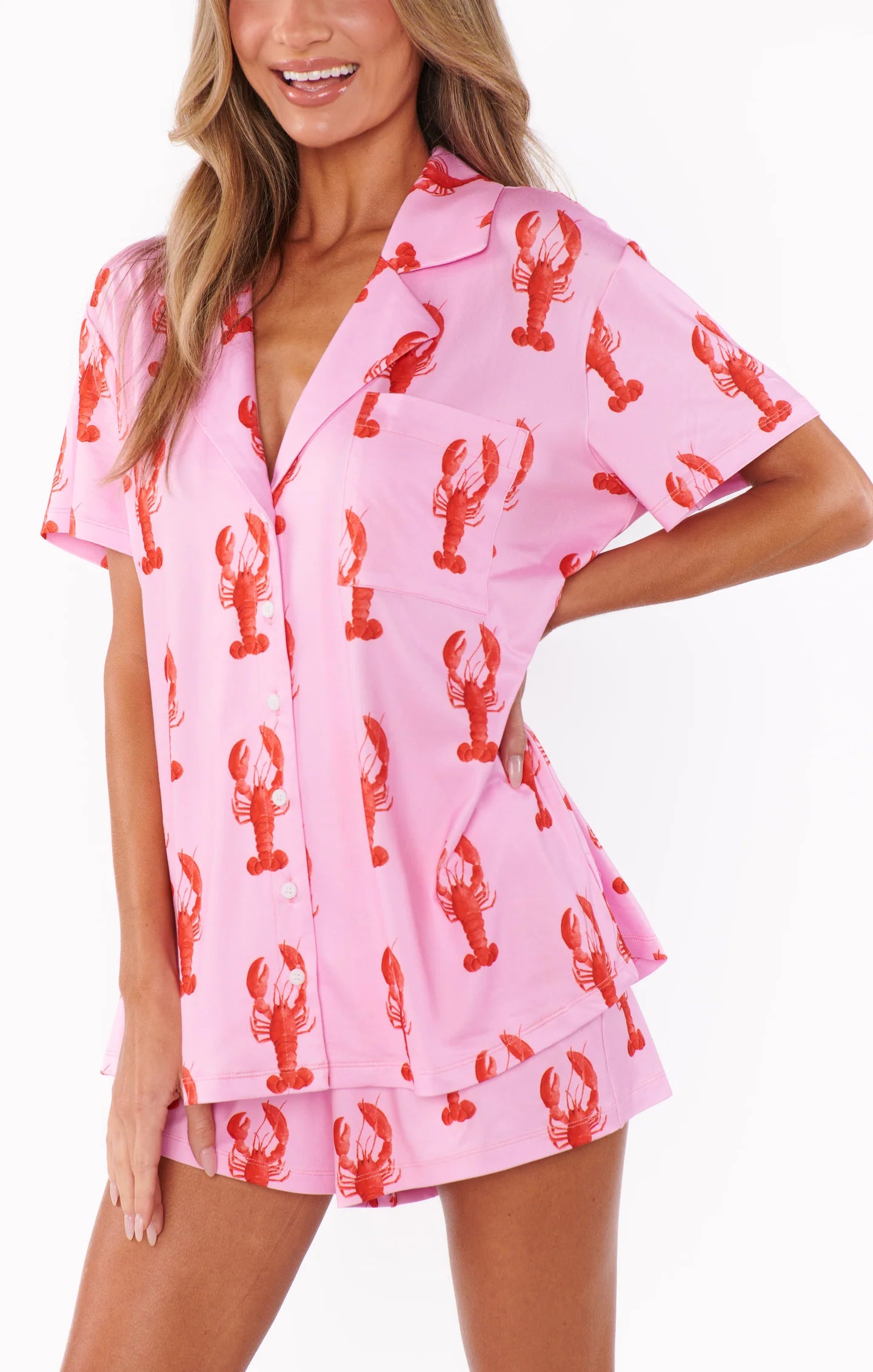 Pink Lobster PJ Set