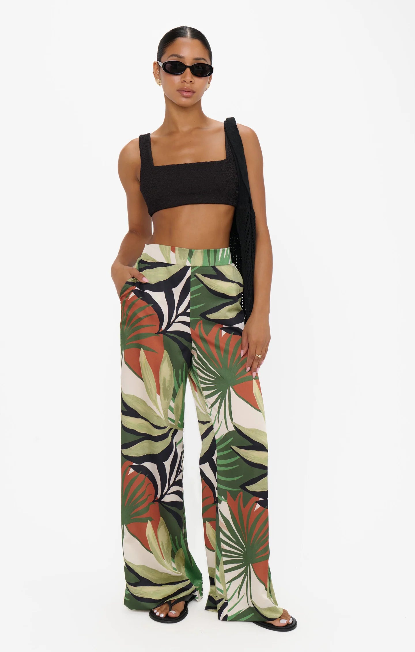 Caribbean Palms Vince Pant