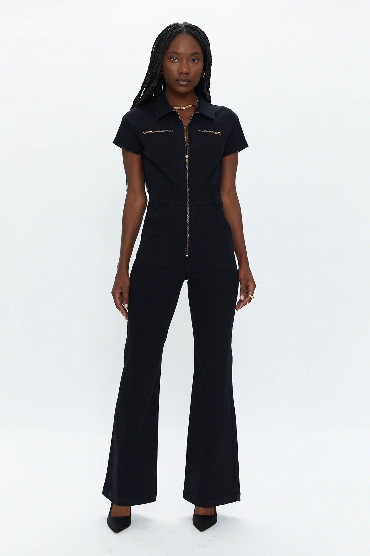 Black Martina Flare Jumpsuit