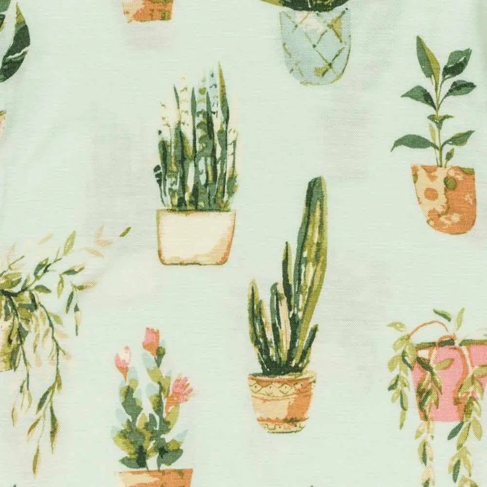 Potted Plants Kerchief Bib