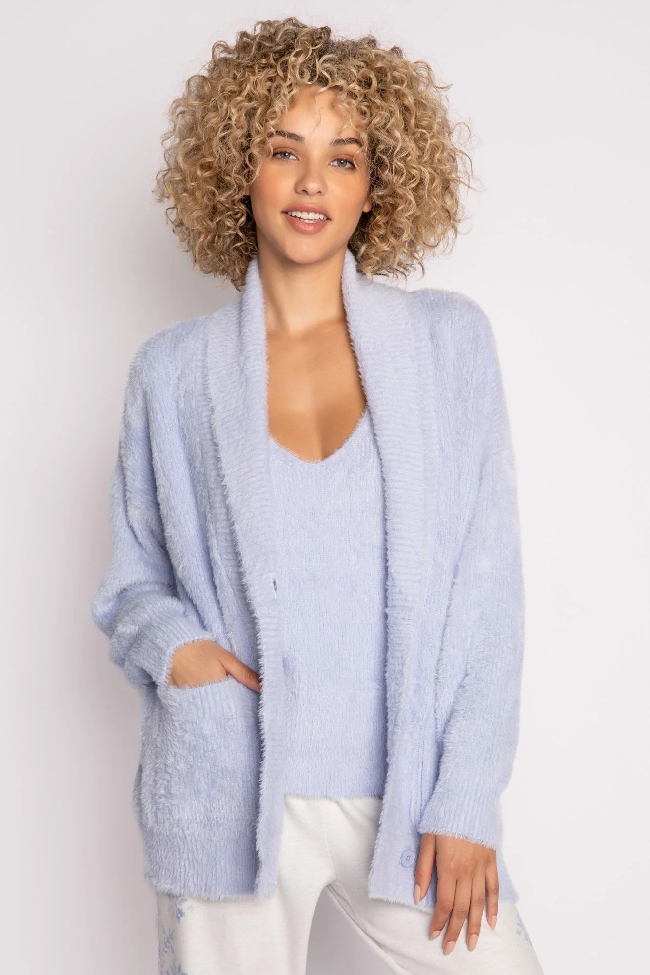 Feather Knit Cardigan