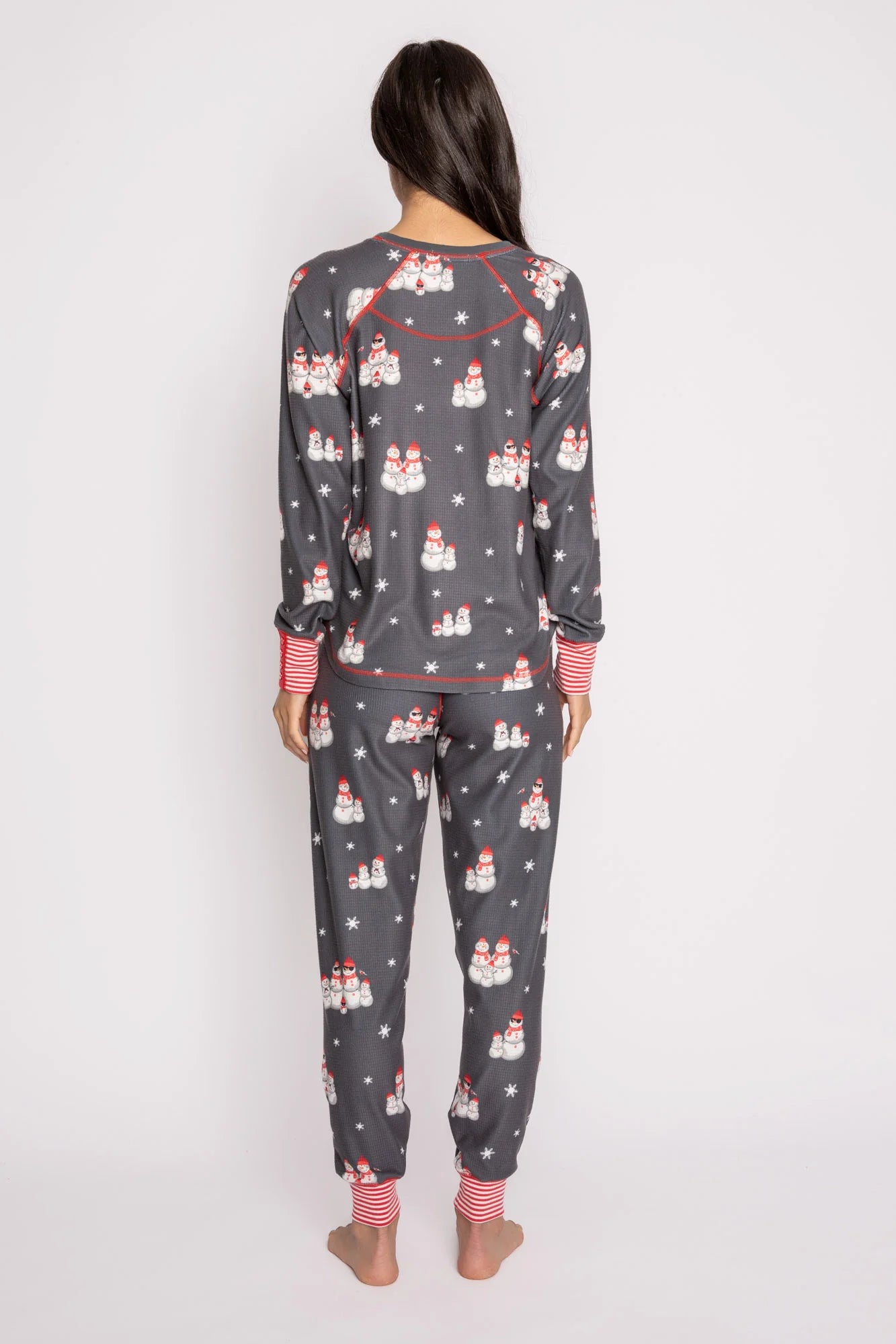 Grey Snowmies PJ Set
