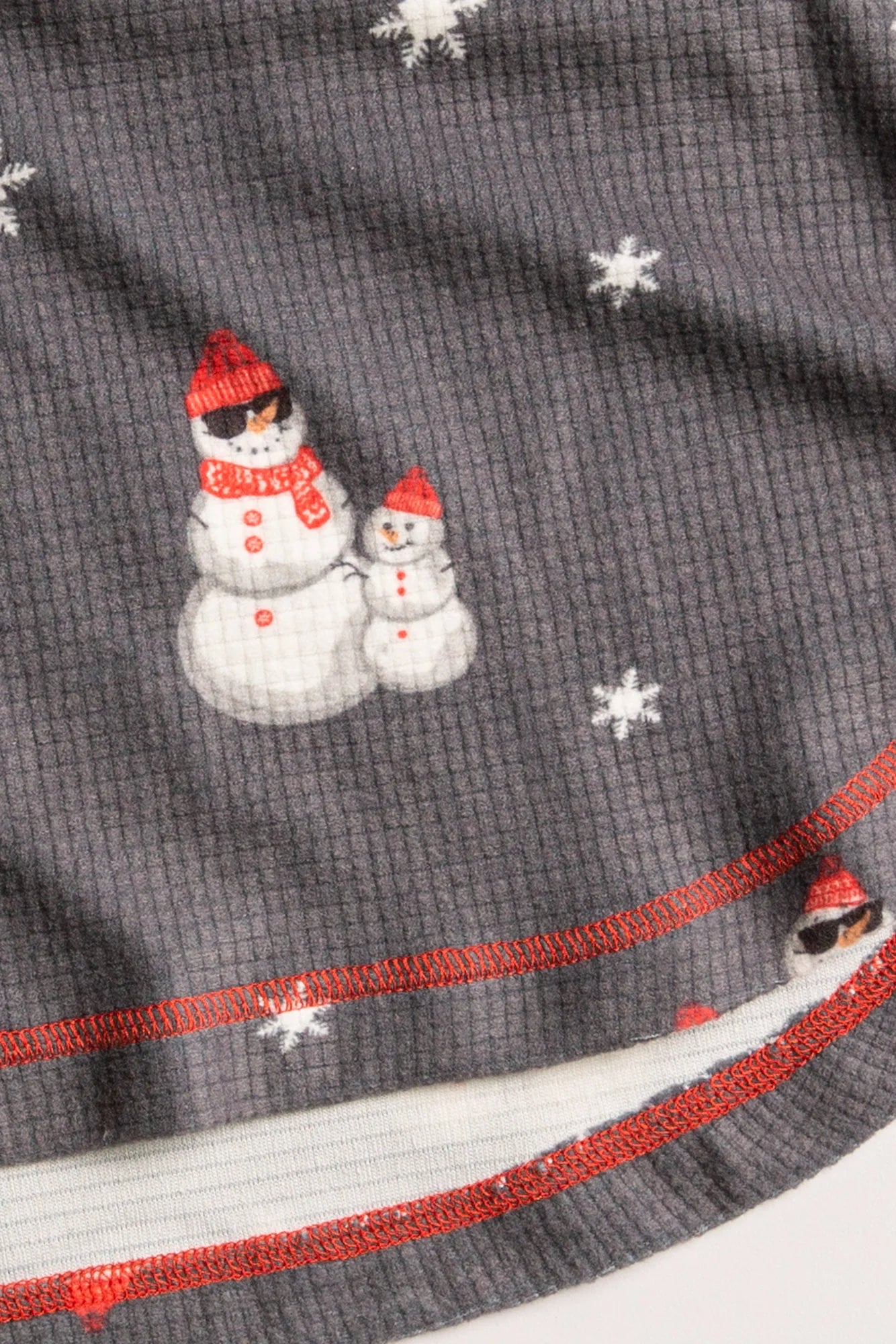 Grey Snowmies PJ Set