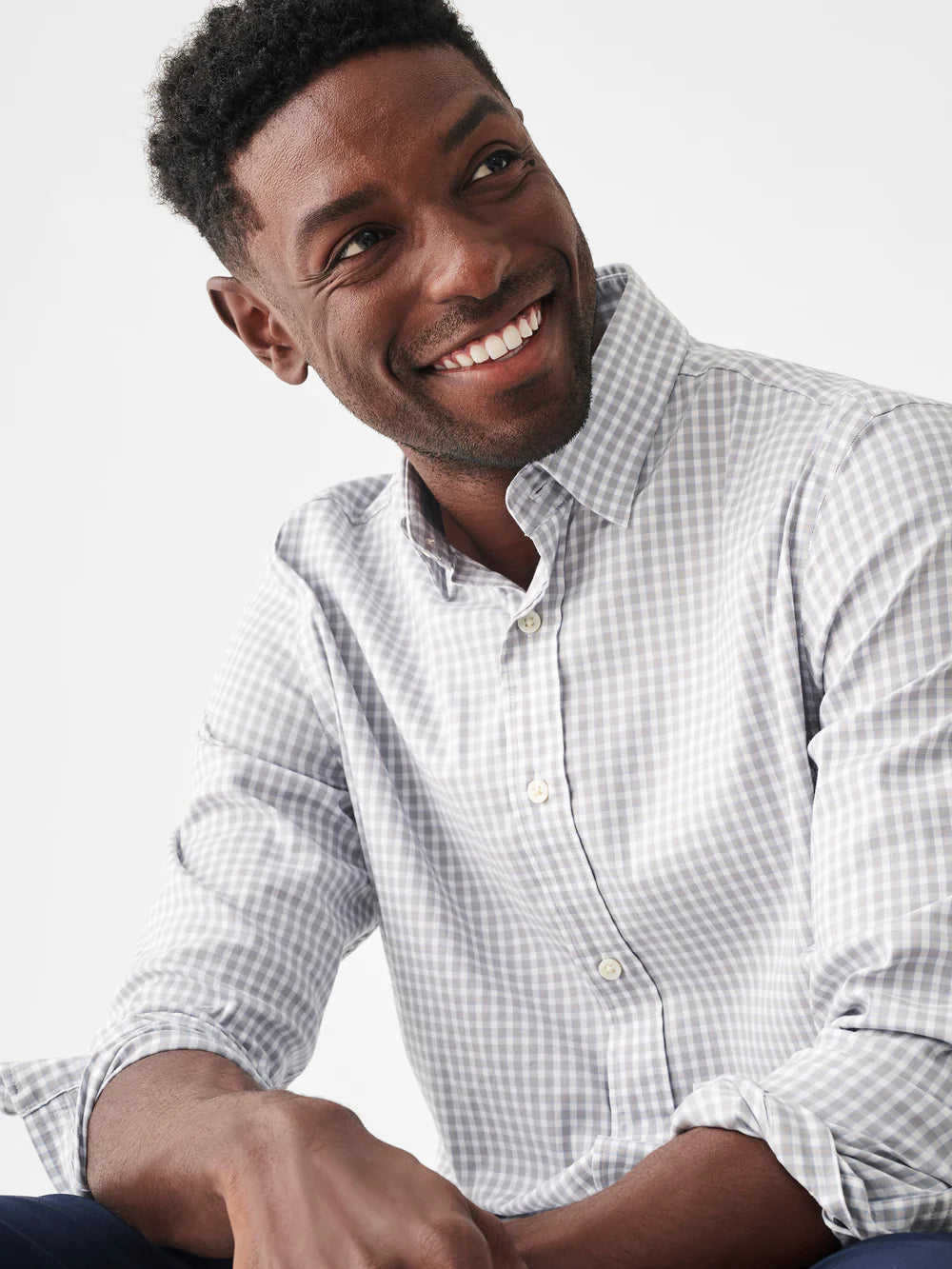 Grey Gingham Movement Shirt