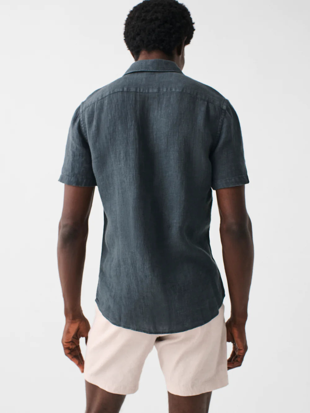 Washed Black Linen Laguna SS Shirt