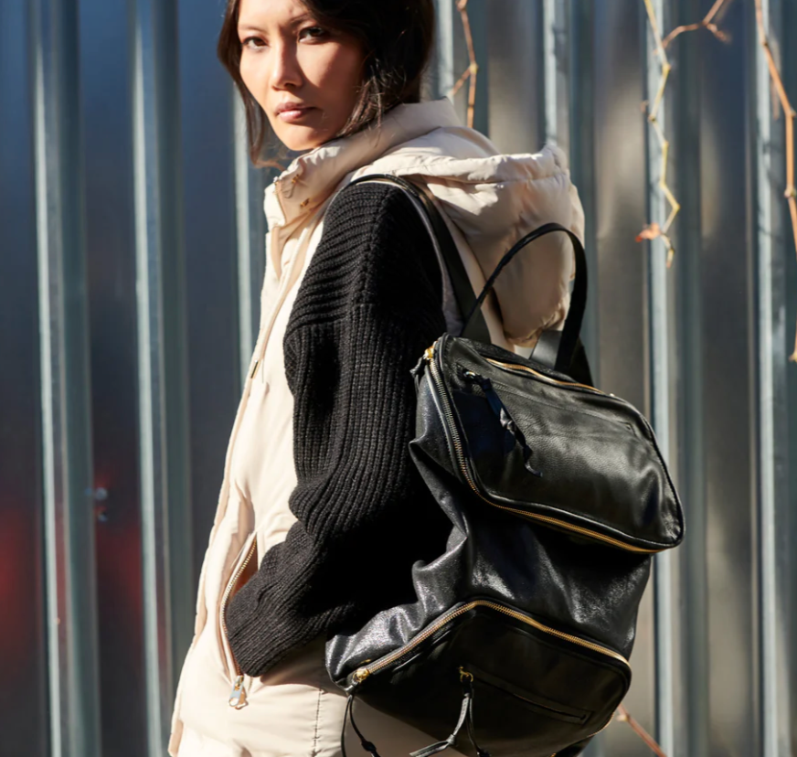 Black Slick Backpack