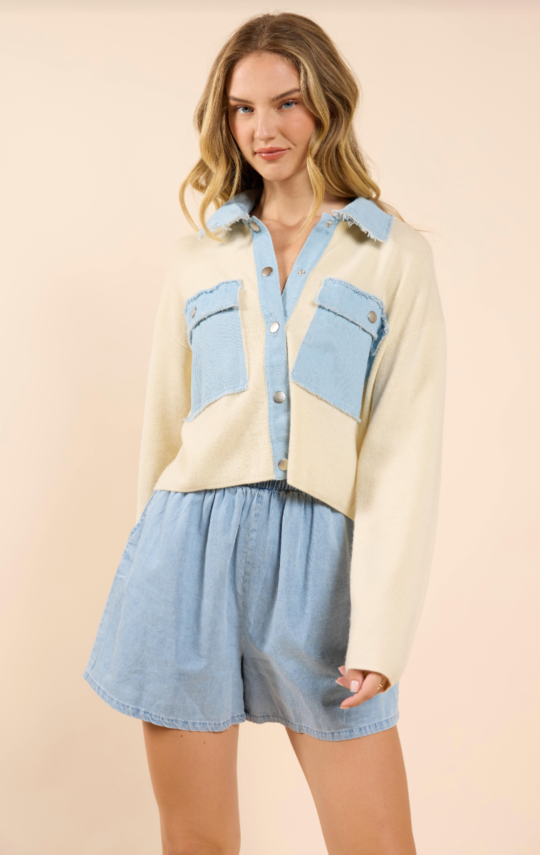 Jade Contrast Jacket