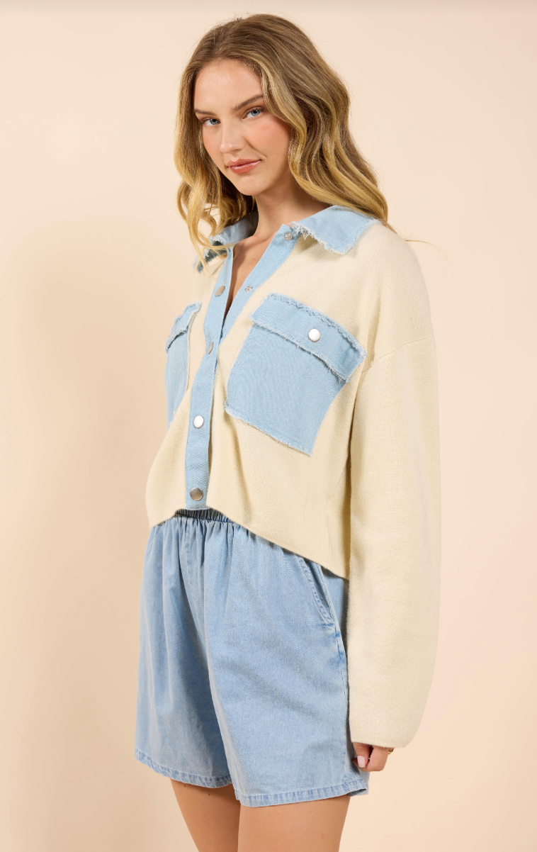 Jade Contrast Jacket