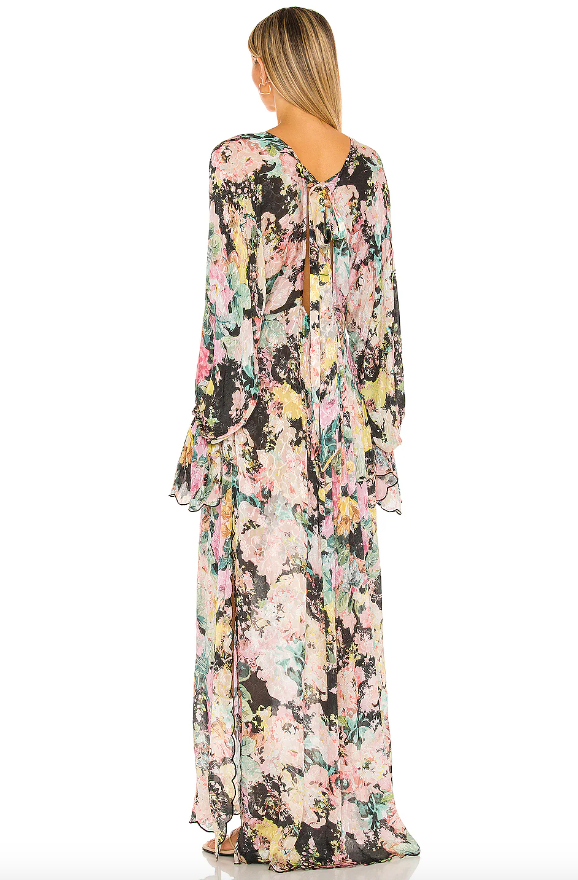 Black Teien Kaftan Dress