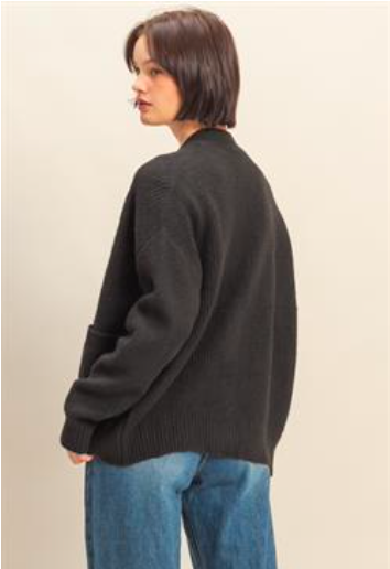 Black Cozy Cardigan