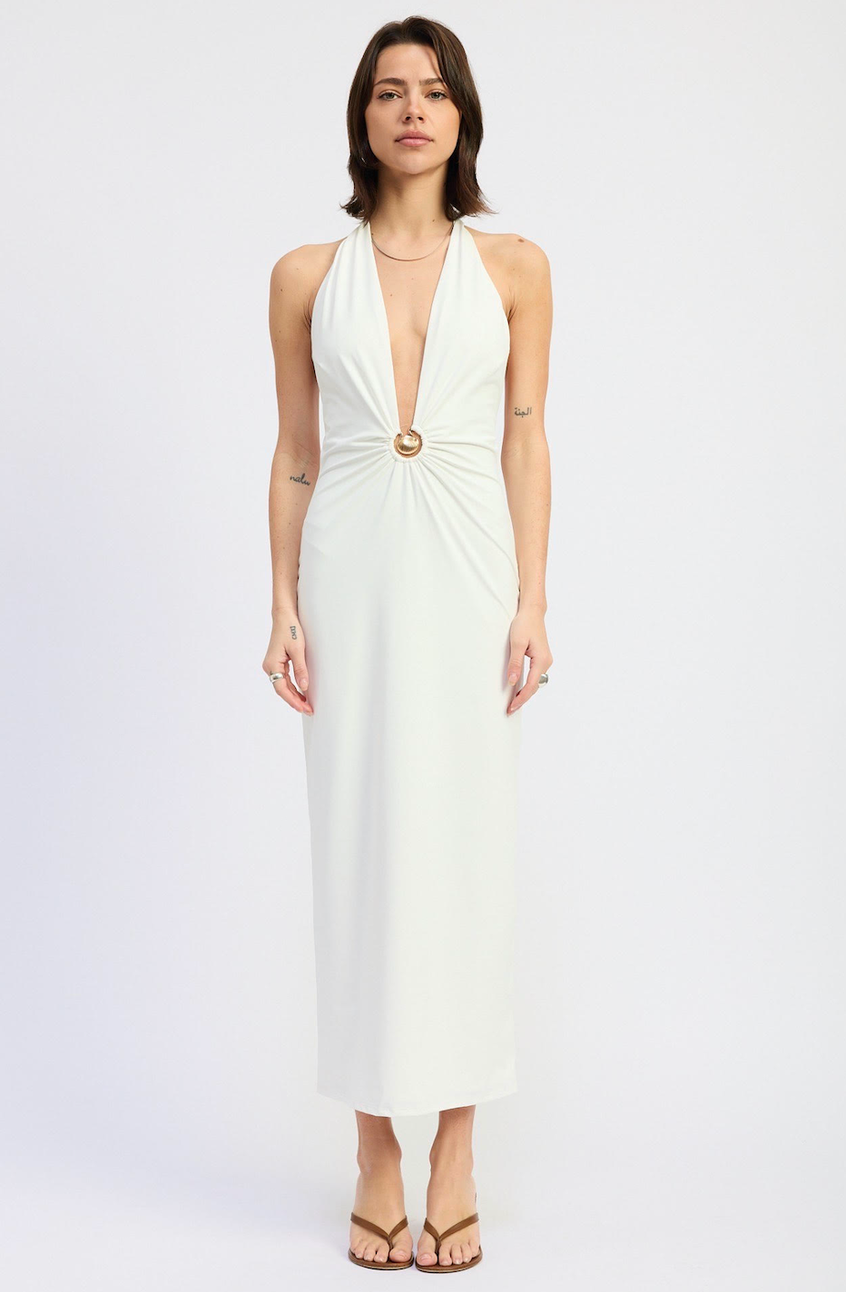 Shell Halter Midi