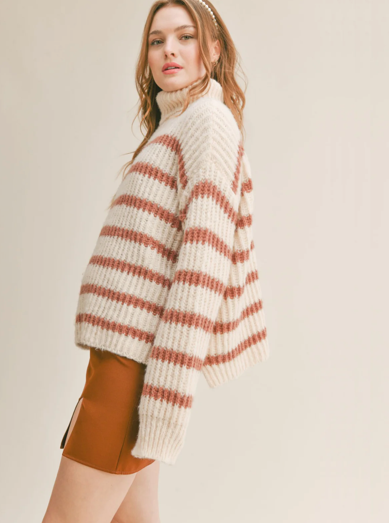 Ivory Camel Aki Sweater