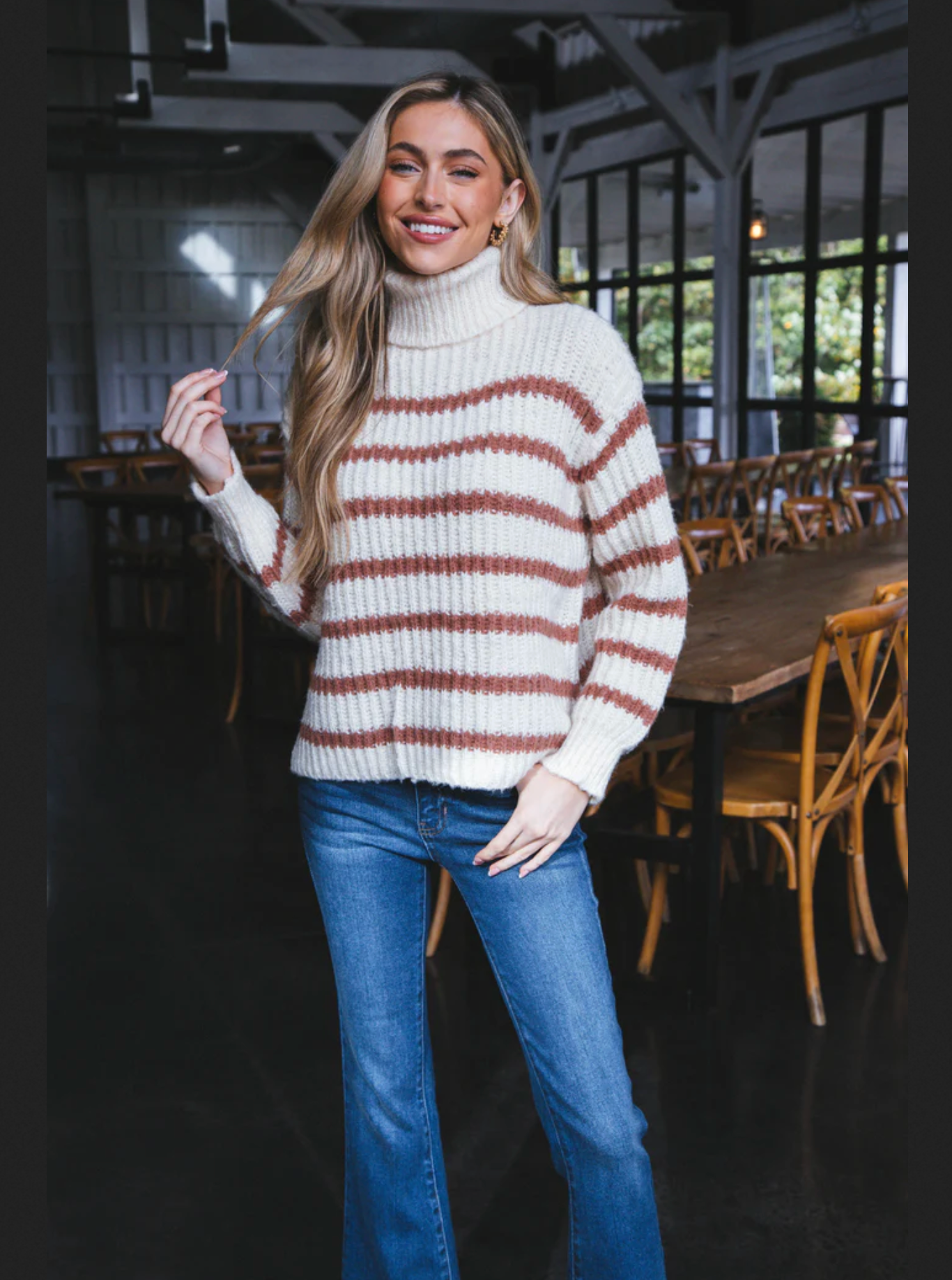 Ivory Camel Aki Sweater
