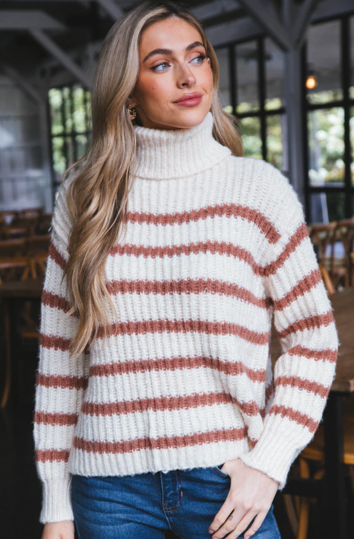 Ivory Camel Aki Sweater