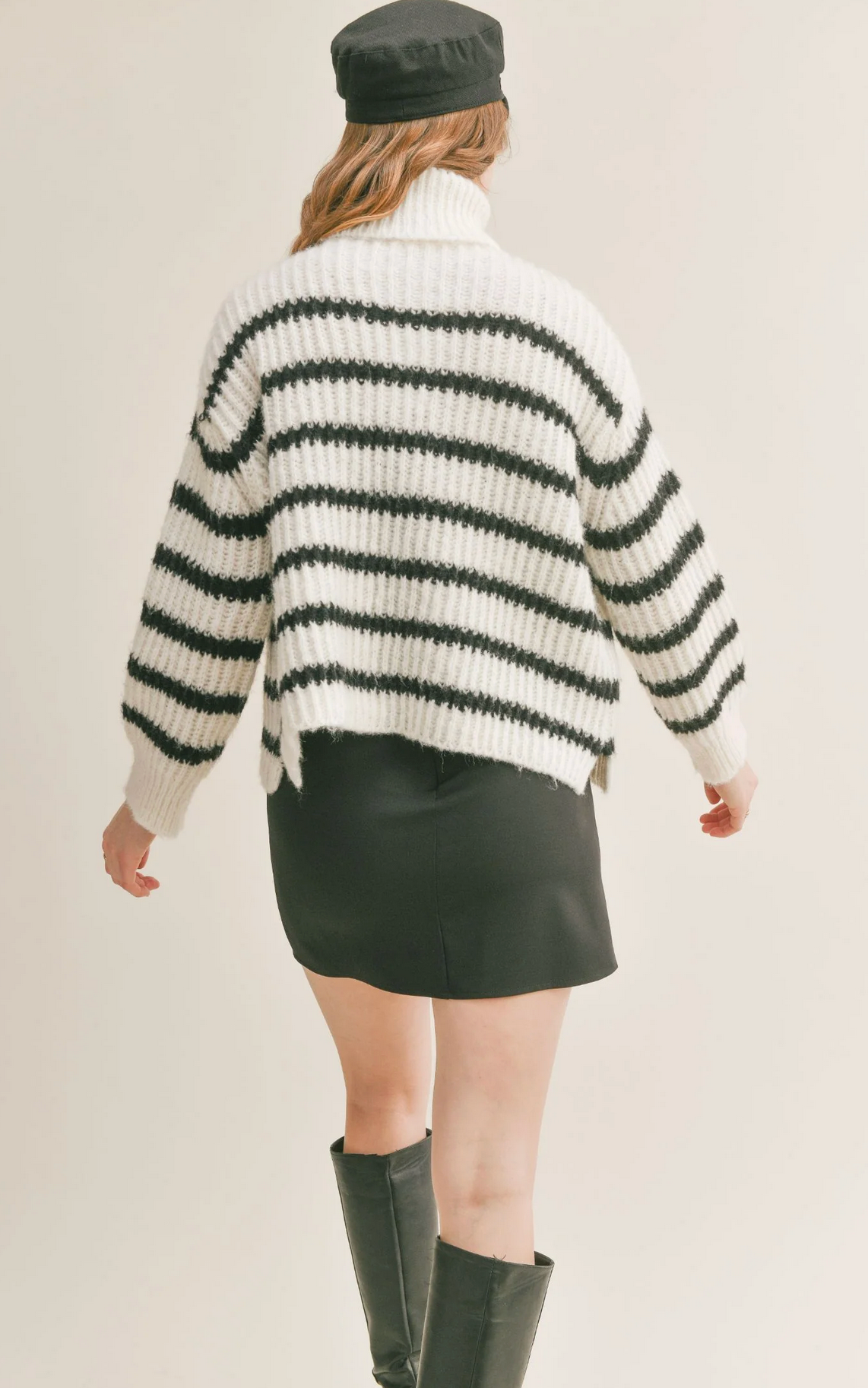 Ivory Black Aki Sweater