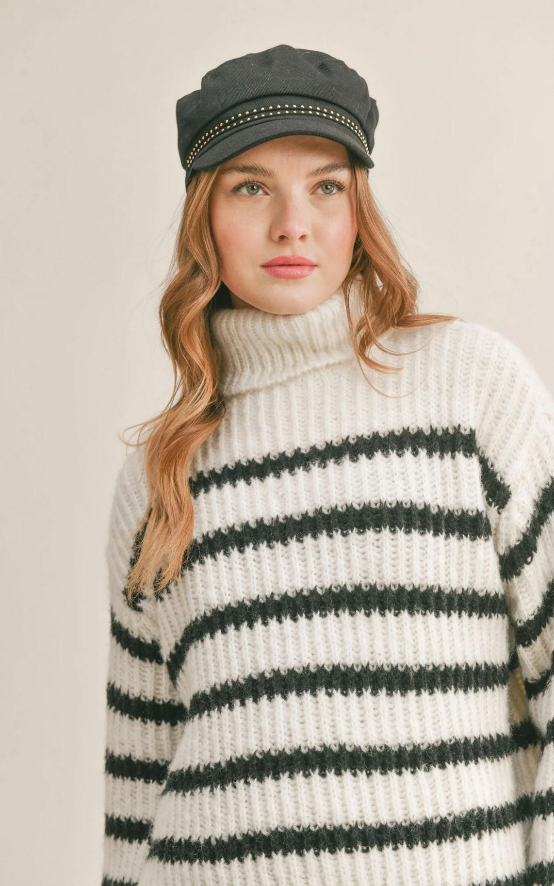 Ivory Black Aki Sweater
