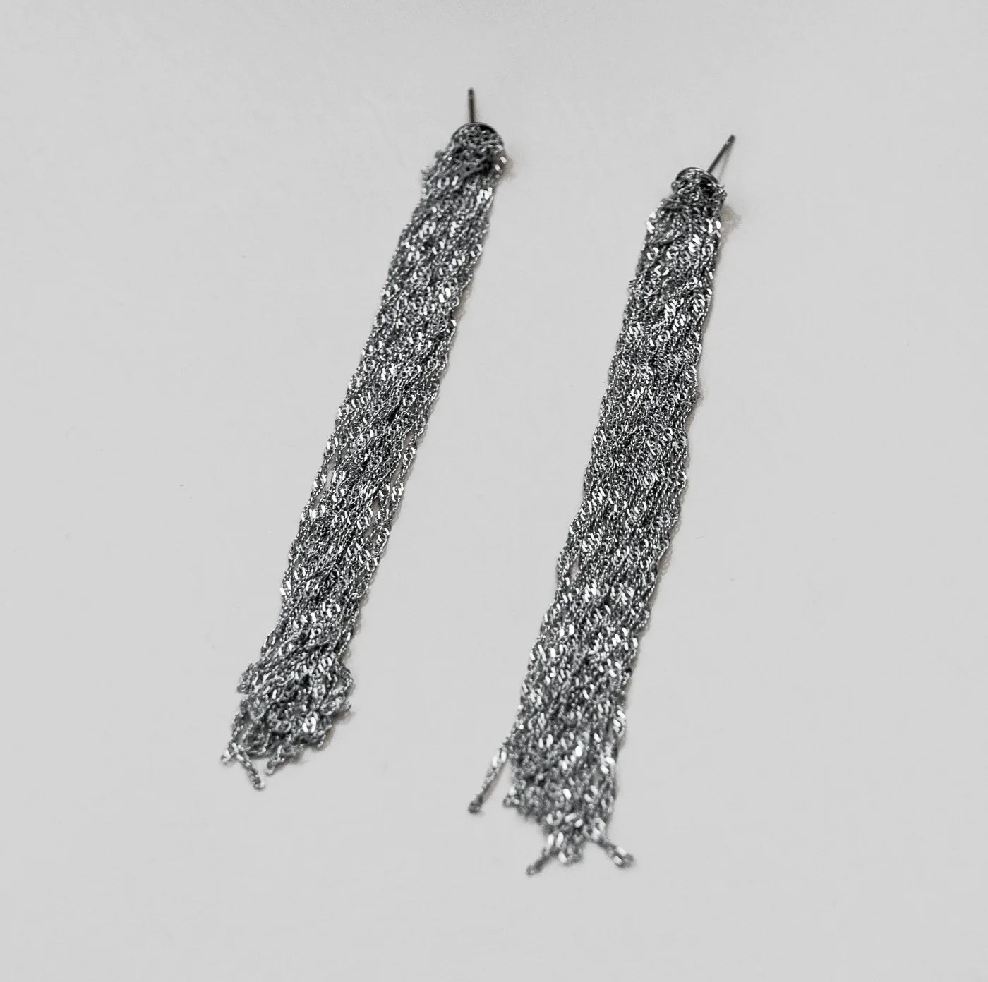 Silver Tassle Earrings