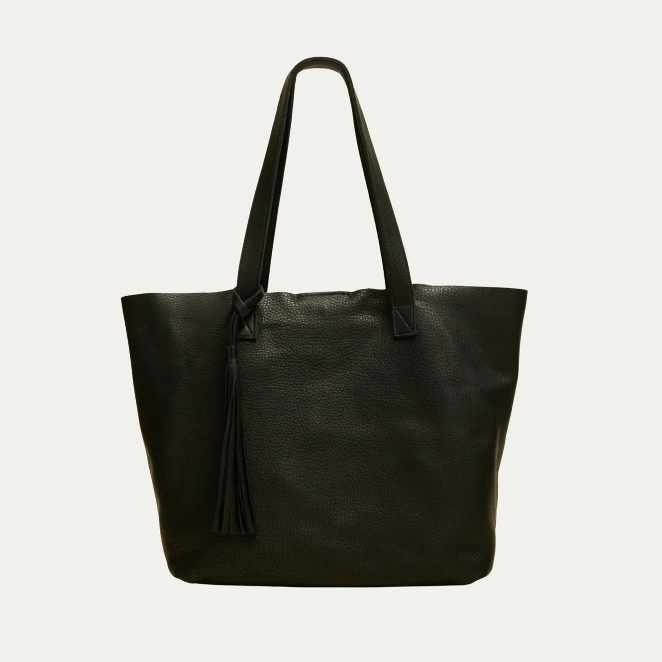 Black Leather Tote