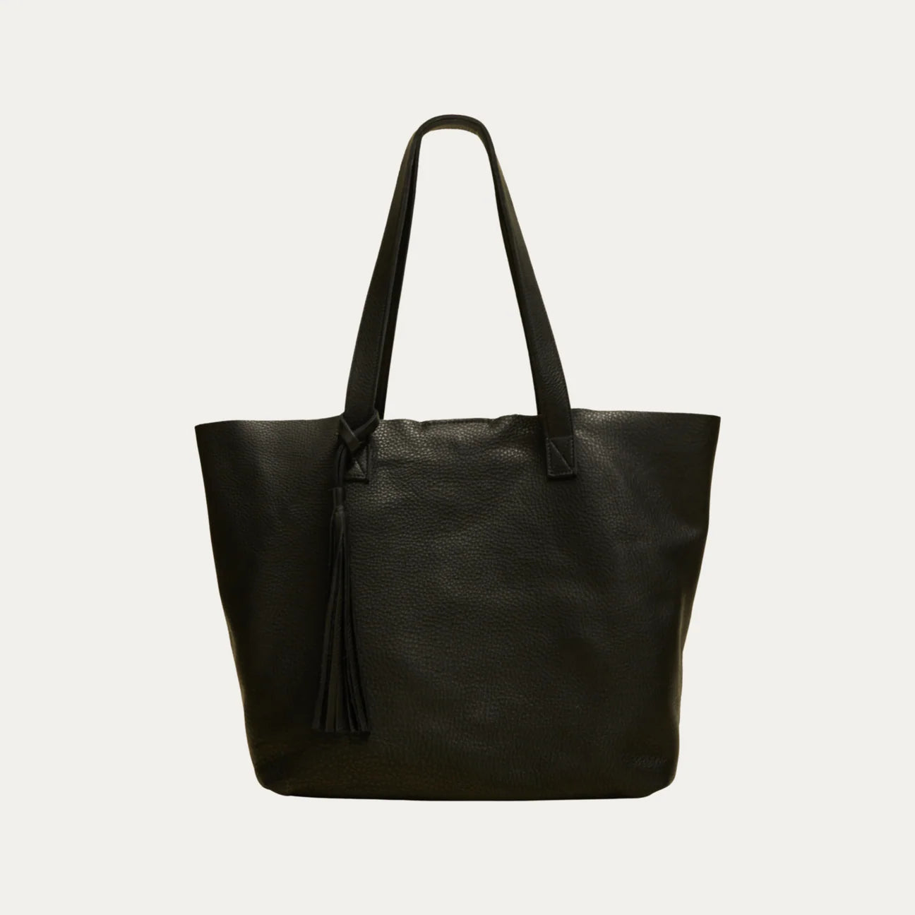 Black Leather Tote