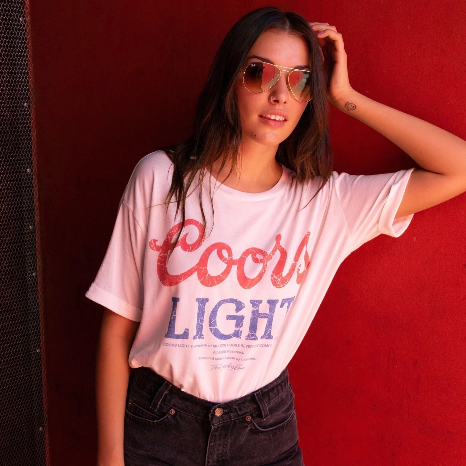 Coors Light Oversized Crop Tee