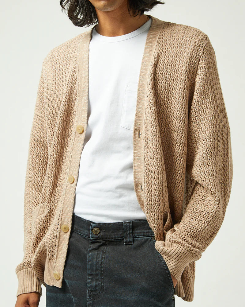 Natural Marled Cardigan