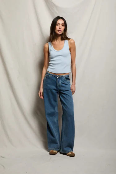 Powder Blue Blondie Tank