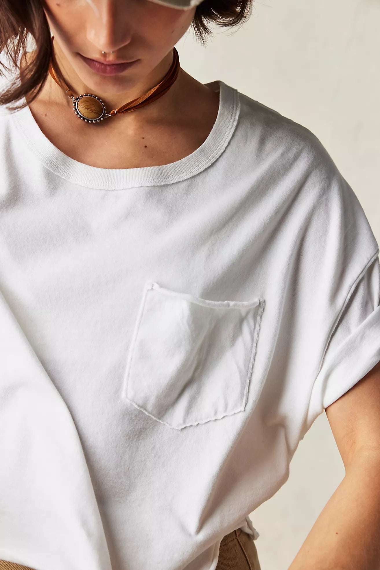 White Fade Tee