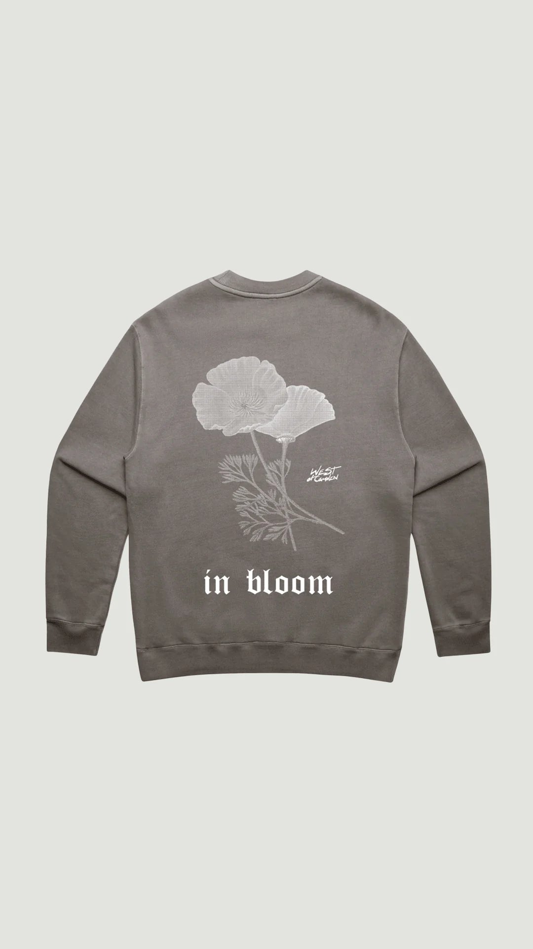 Faded Grey In Bloom Sweatshirt
