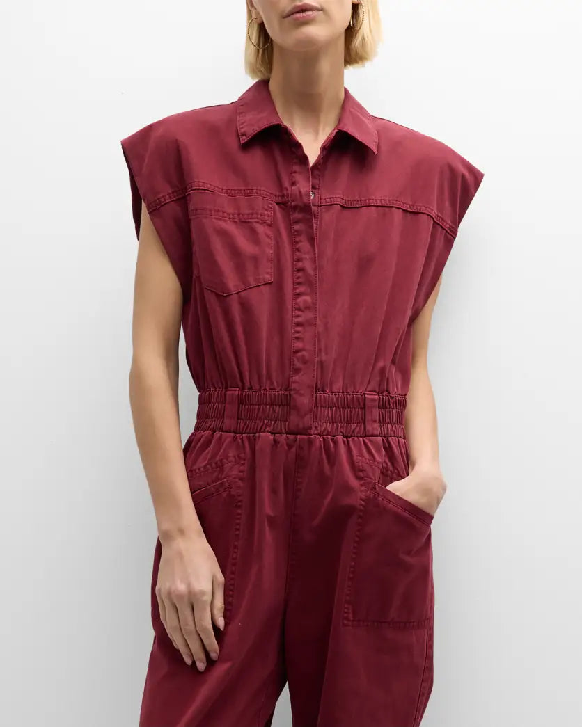 Bordeaux Rosie Pad Jumpsuit