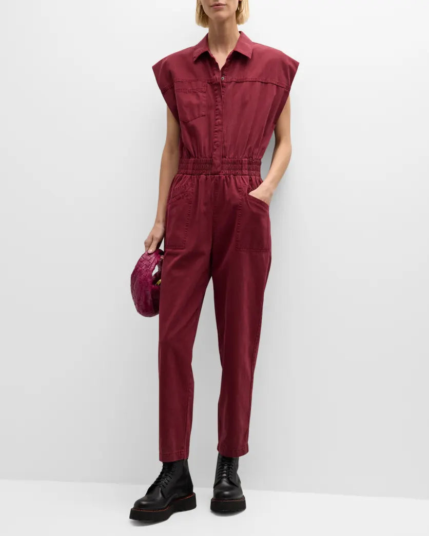 Bordeaux Rosie Pad Jumpsuit