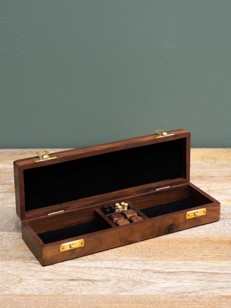 Wooden Cribbage Game Box