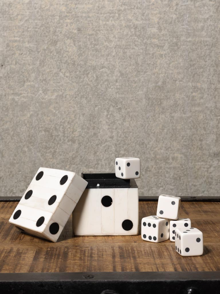 White Dice Box
