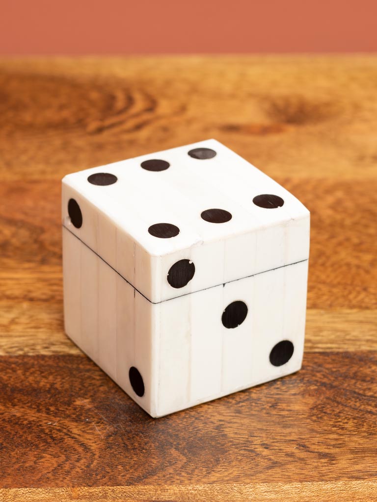 White Dice Box