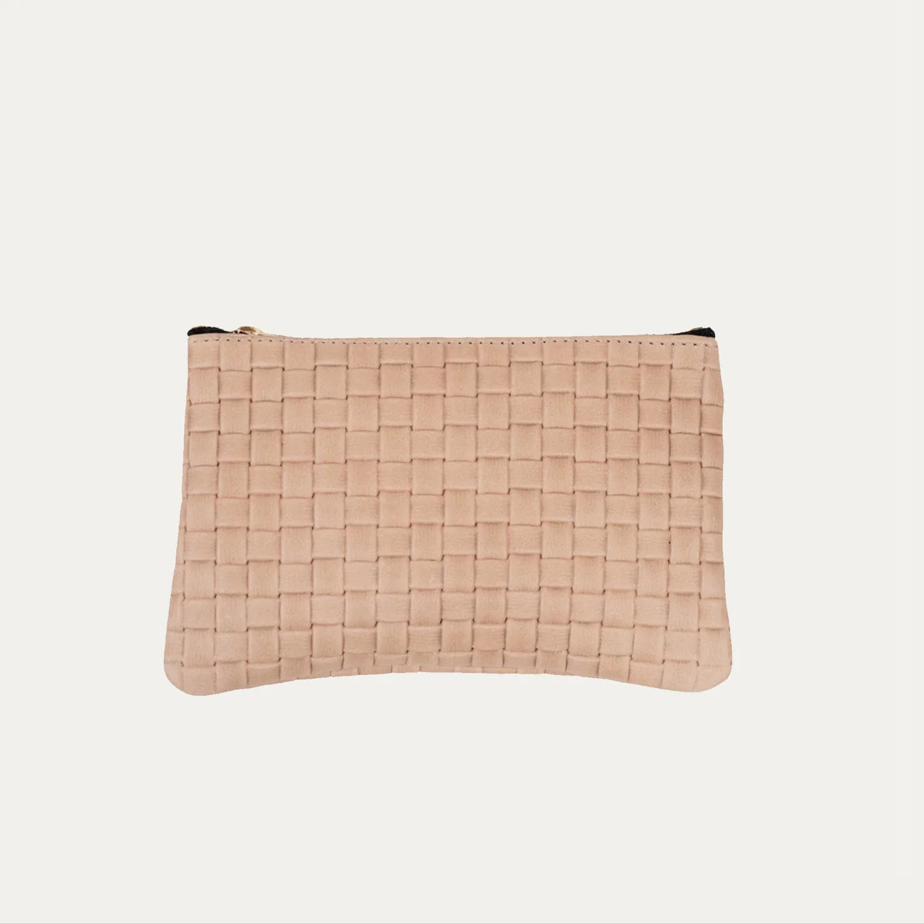 Tan Woven Pouch