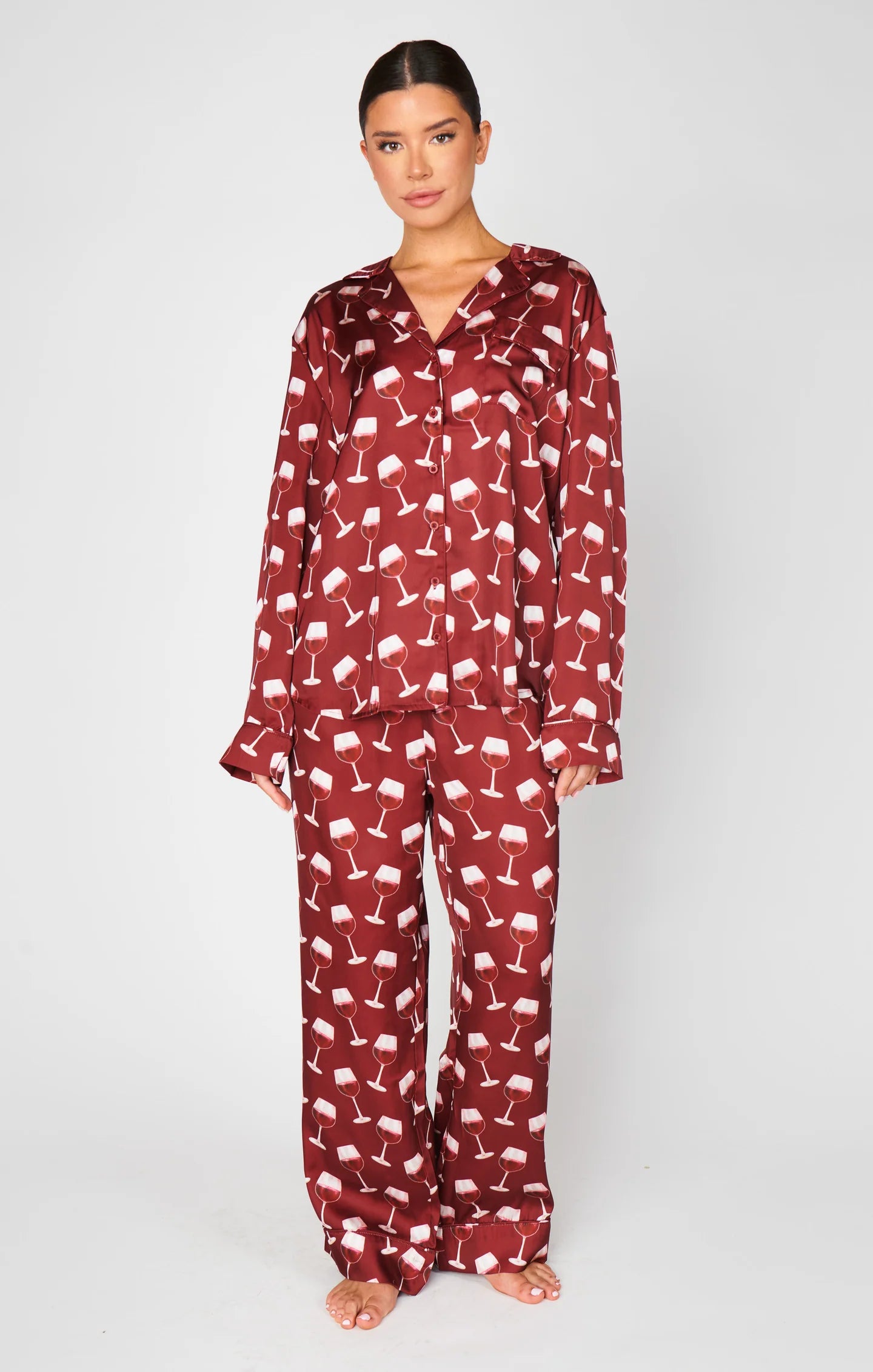 Red Wine Pj Set