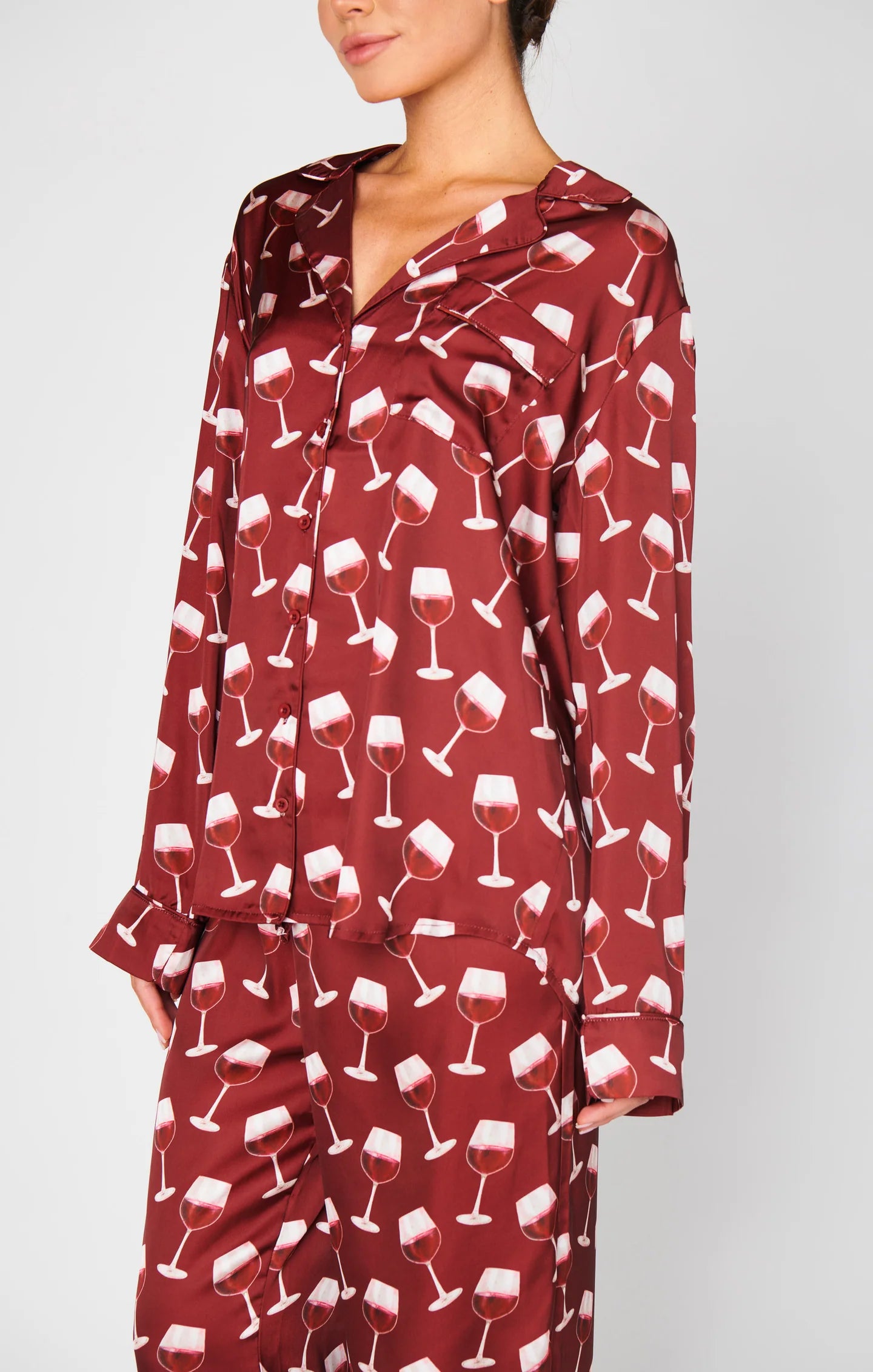 Red Wine Pj Set