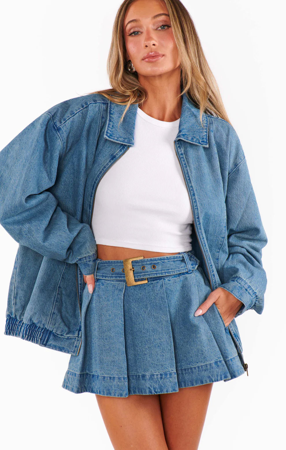 Ozone Indigo Lohan Skort