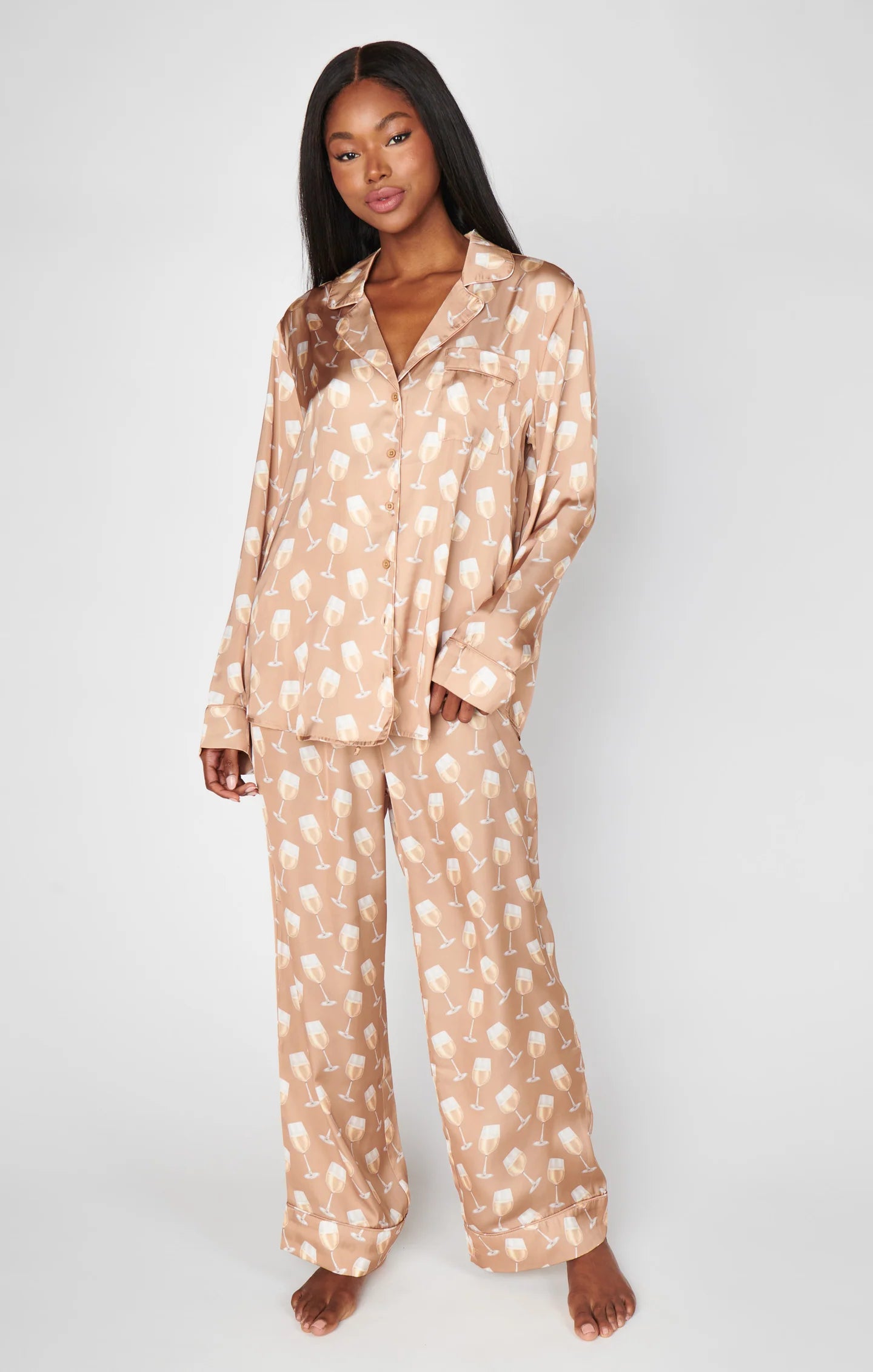 White Wine Pj Set