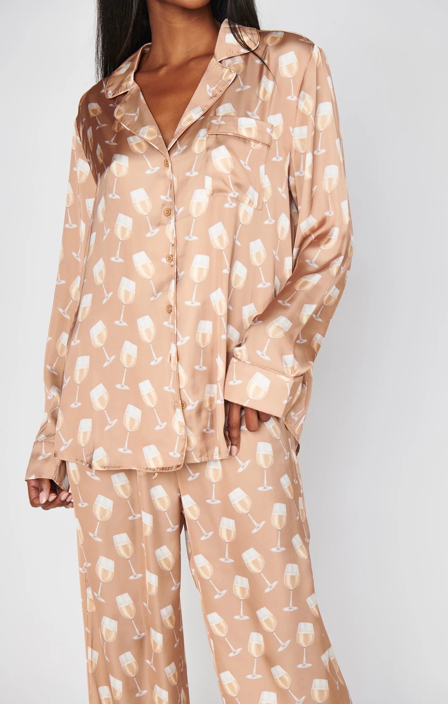 White Wine Pj Set