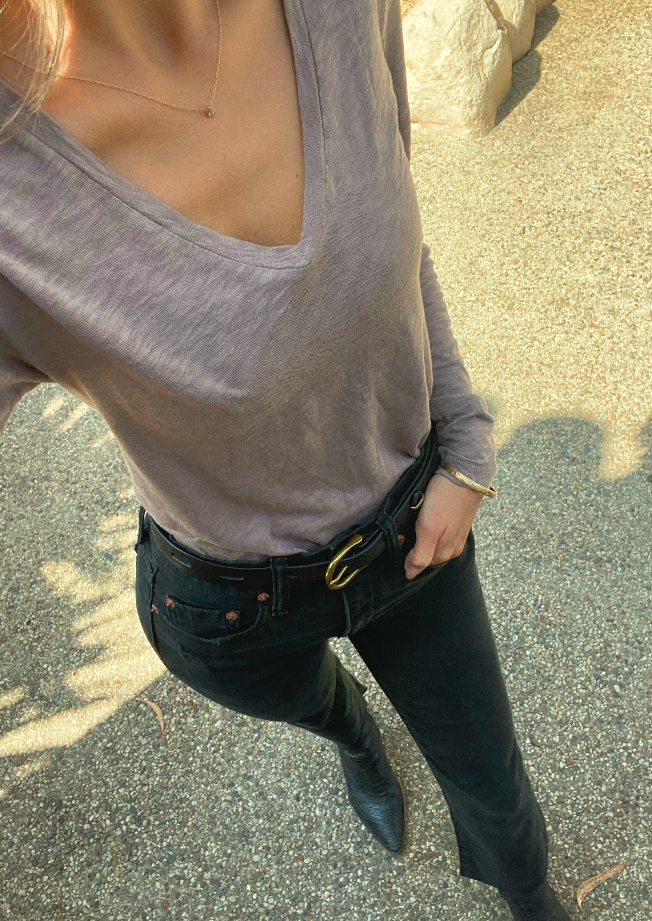 Mocha Supima Long Sleeve