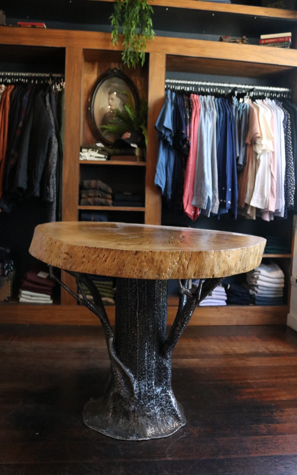 Tree Table - Whiskey & Leather