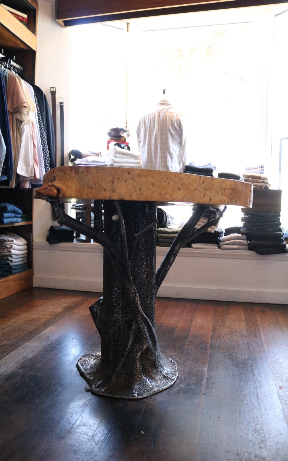 Tree Table - Whiskey & Leather