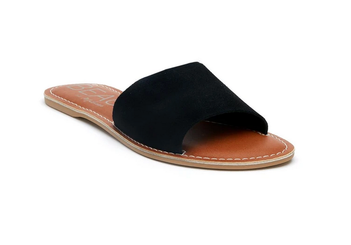 Black Suede Cabana Sandal