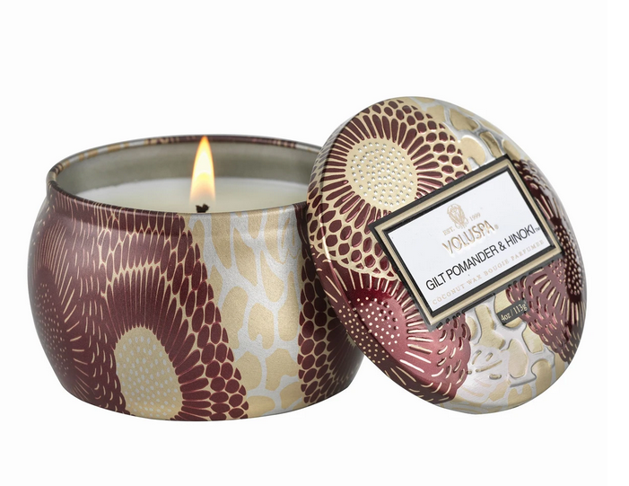 Gilt Pomander Hinoki Mini Tin