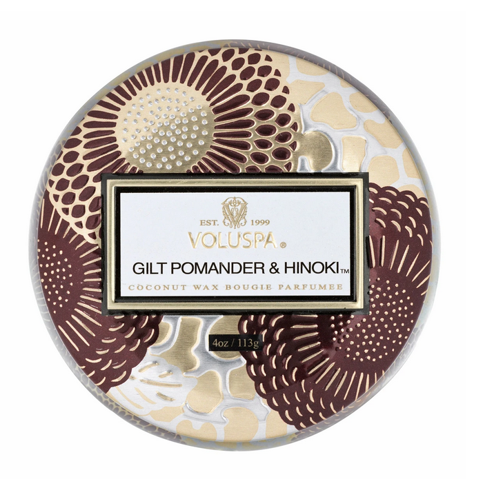 Gilt Pomander Hinoki Mini Tin