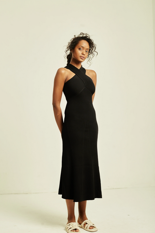Dakota Midi Dress Black