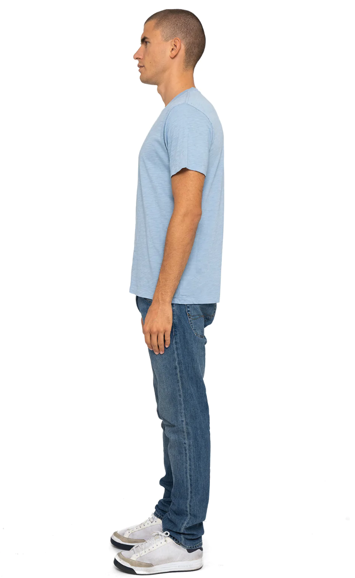 light blue short sleeve tee