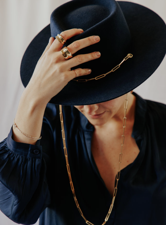 Navy Grey Ulysse Hat